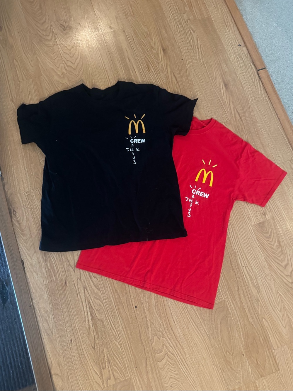 McDonald's Red and Black 'Crew' Travis Scott T